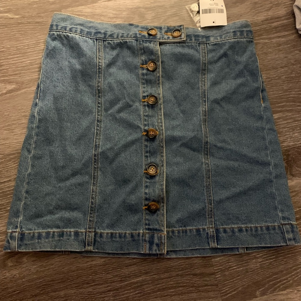 F21 JEAN SKIRT